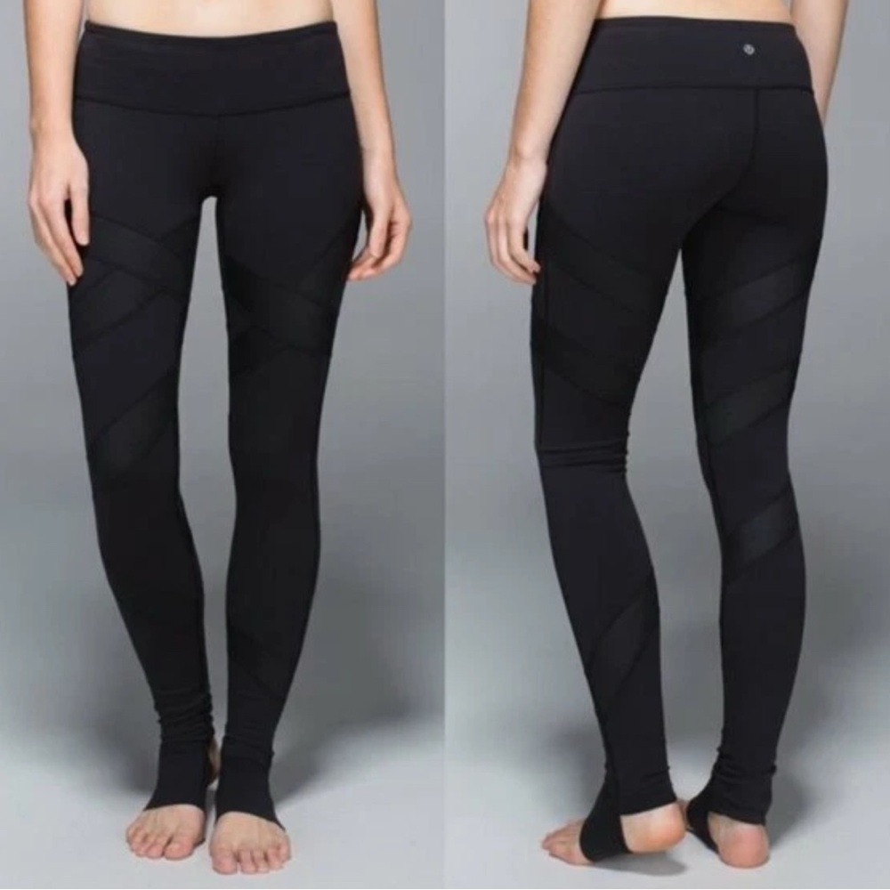 Lululemon Wunder Under Cire wrap Black Leggings